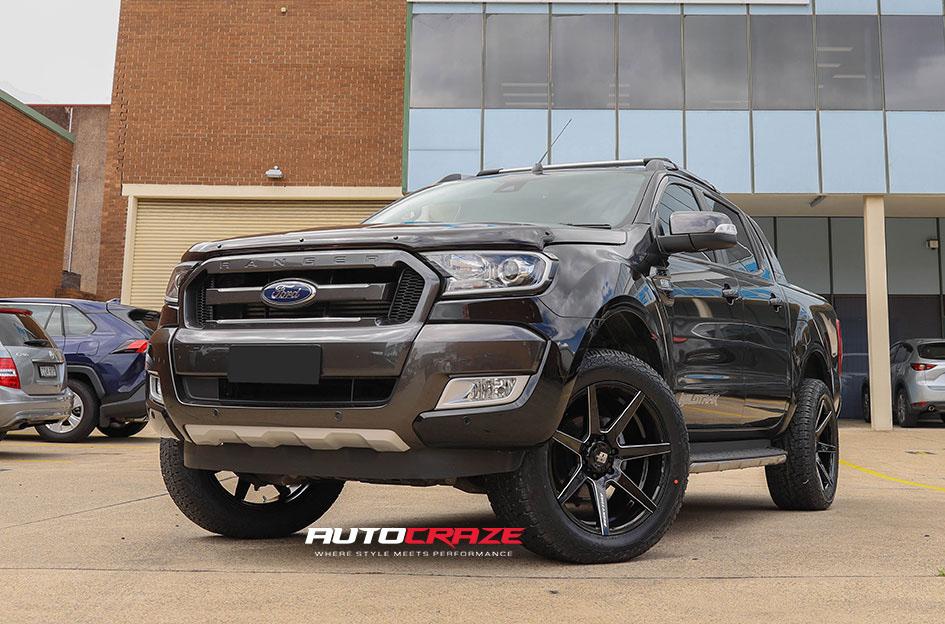 FORD RANGER AVALANCHE GLOSS BLACK MILLED ACCENTS